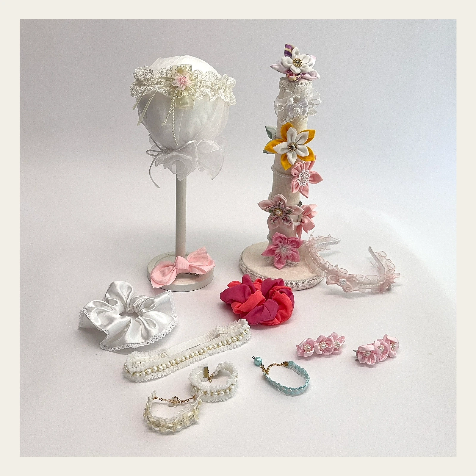 Bunte Crunchies und andere Accessoires