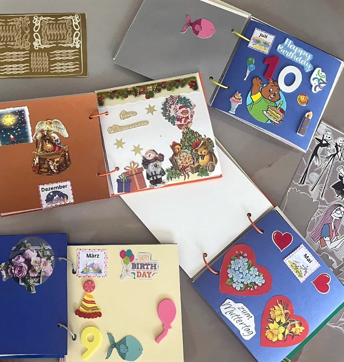 Erinnerungsalbum: Persönlich gestaltetes Erinnerungsalbum für Fotos und Notizen