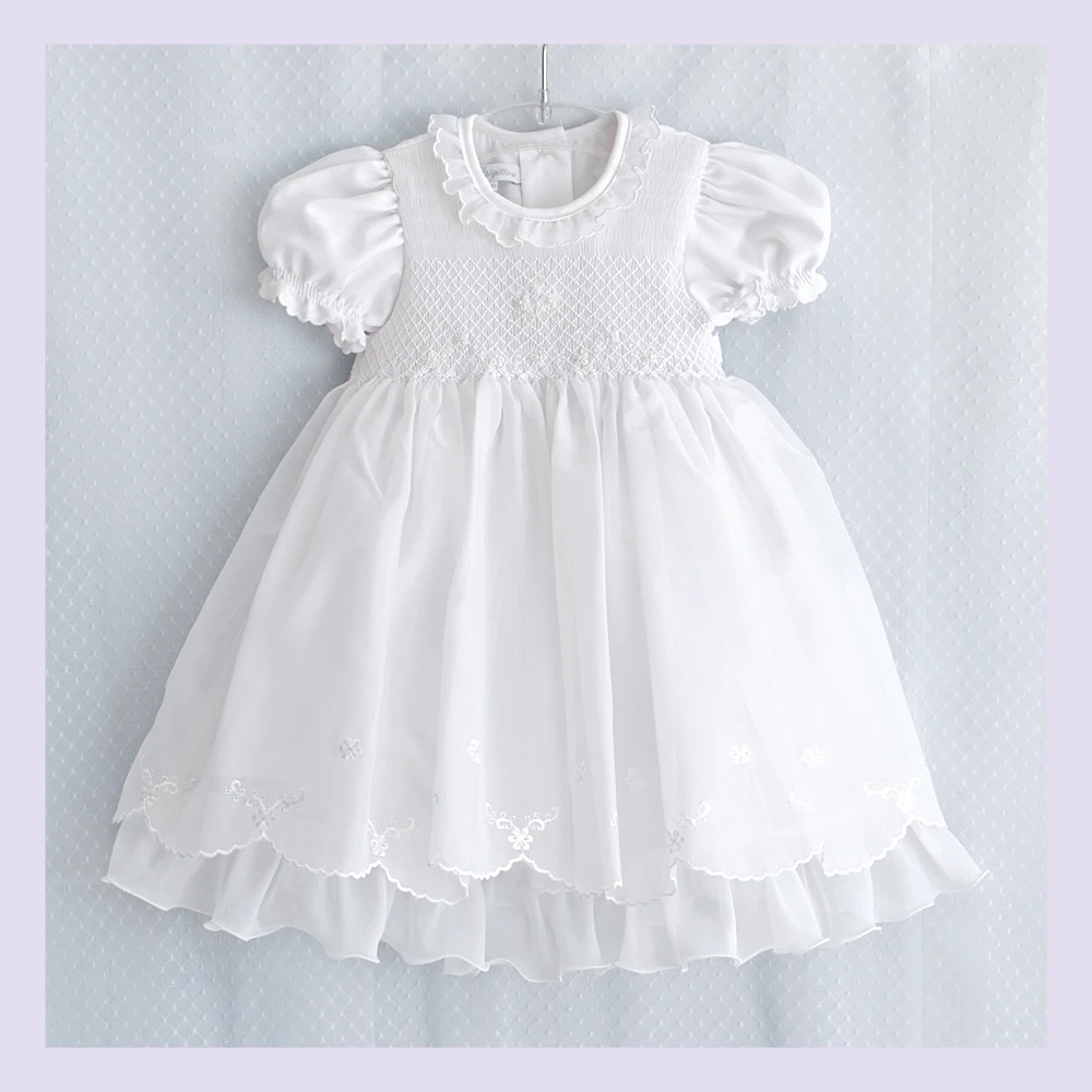 Weisses festliches Kleid für Mädchen